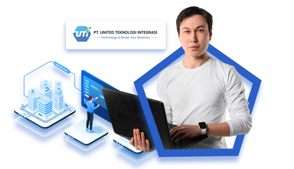 Woman holding a package and smiling